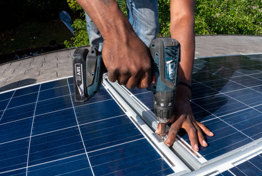 Charging Cordless Power Tools with Portable Solar