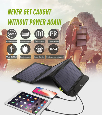 Solar Panel Built-in 10000mAh Battery Portable Solar Charger Waterproof Solar Battery for Mobile Phone Outdoor