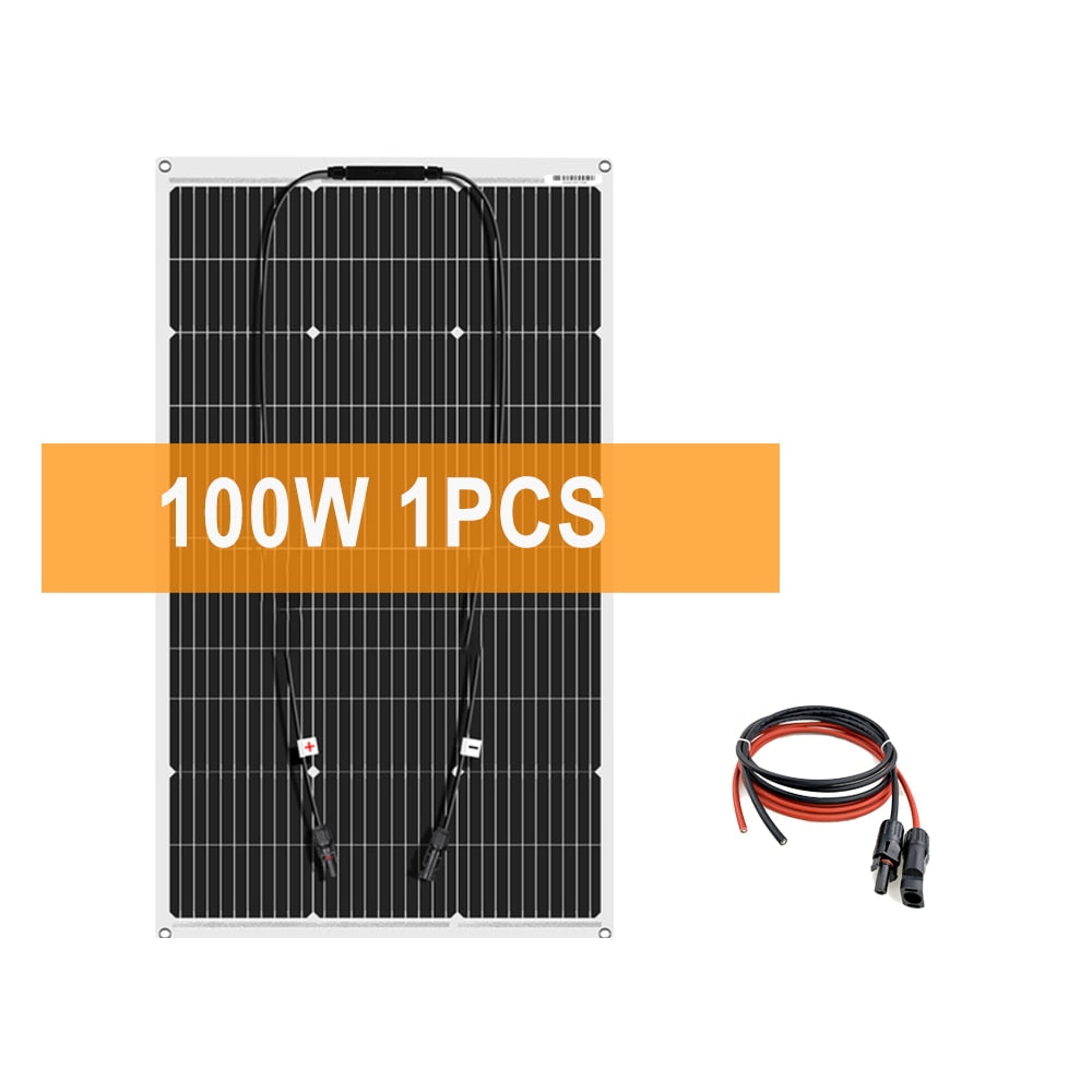 Système d'énergie solaire de 2000 watts pour la maison, Kit complet avec panneau solaire 100W 200W 400W, Charge 30A, batterie ConWh LFP