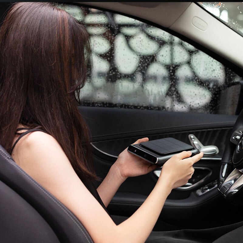 Ioniseur d'air Portable pour voiture, purificateur d'air solaire sans fil, éliminateur d'odeurs, fumée PM2.5, filtre HEPA, déodorant à ions négatifs dans la voiture