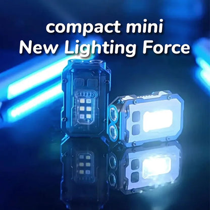 Портативный мини-брелок для ключей, светодиодный яркий фонарик