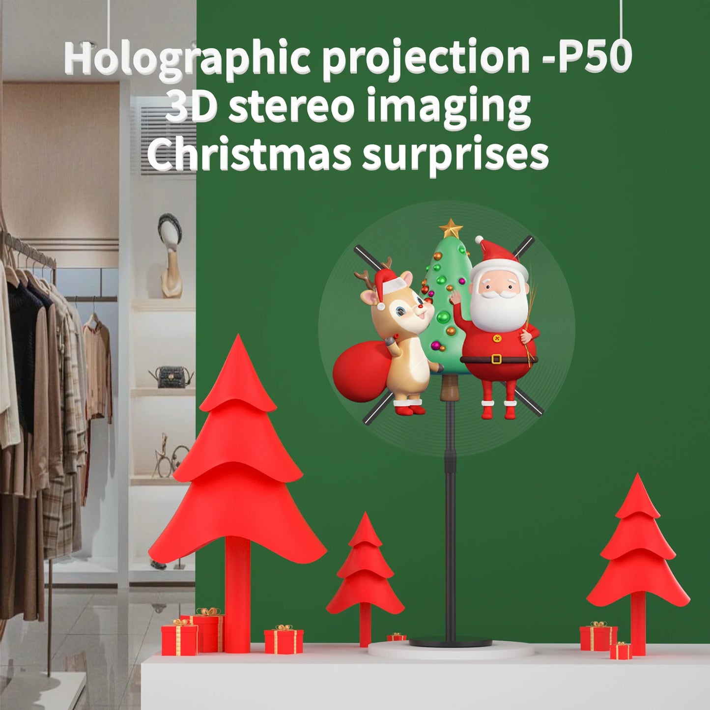 Holographic Fan 3D Advertising Machine