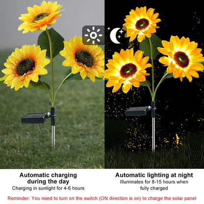 LED Solar Simulation Sunflower Lights