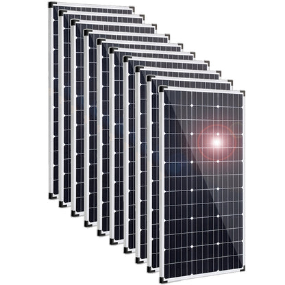 Panneaux solaires 1600w 1000w 600w 450w 300w, kit de chargeur de batterie 12v, système de panneaux photovoltaïques pour balcon, maison, voiture, bateau, camping-car, toit