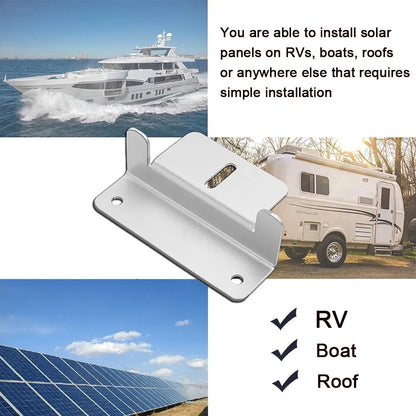 Support de montage de panneau solaire Support solaire en aluminium en forme de Z
