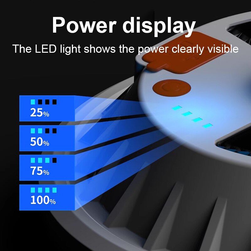 1200LM Powerful 120 LEDs Camping Light Solar USB Rechargeable Portable Lantern Hook Waterproof Emergency Energy Saving Bulb Lamp