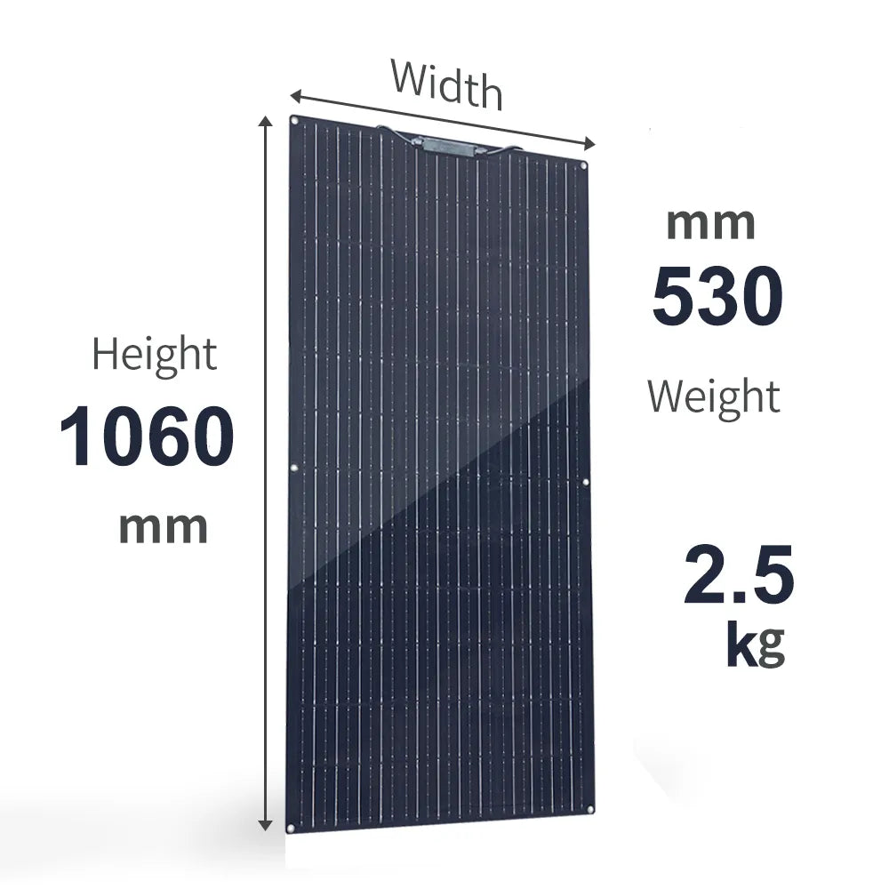 flexible solar panel 12v 240w 120w kit