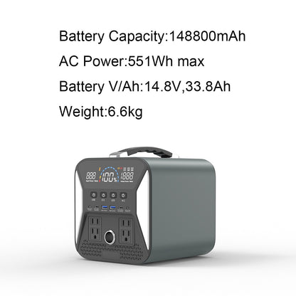 Nigeria Stock 301/551/1101Wh High Capacity Portable Solar Generator Yacht Limousine Power Station Bank Battery Electricty Source