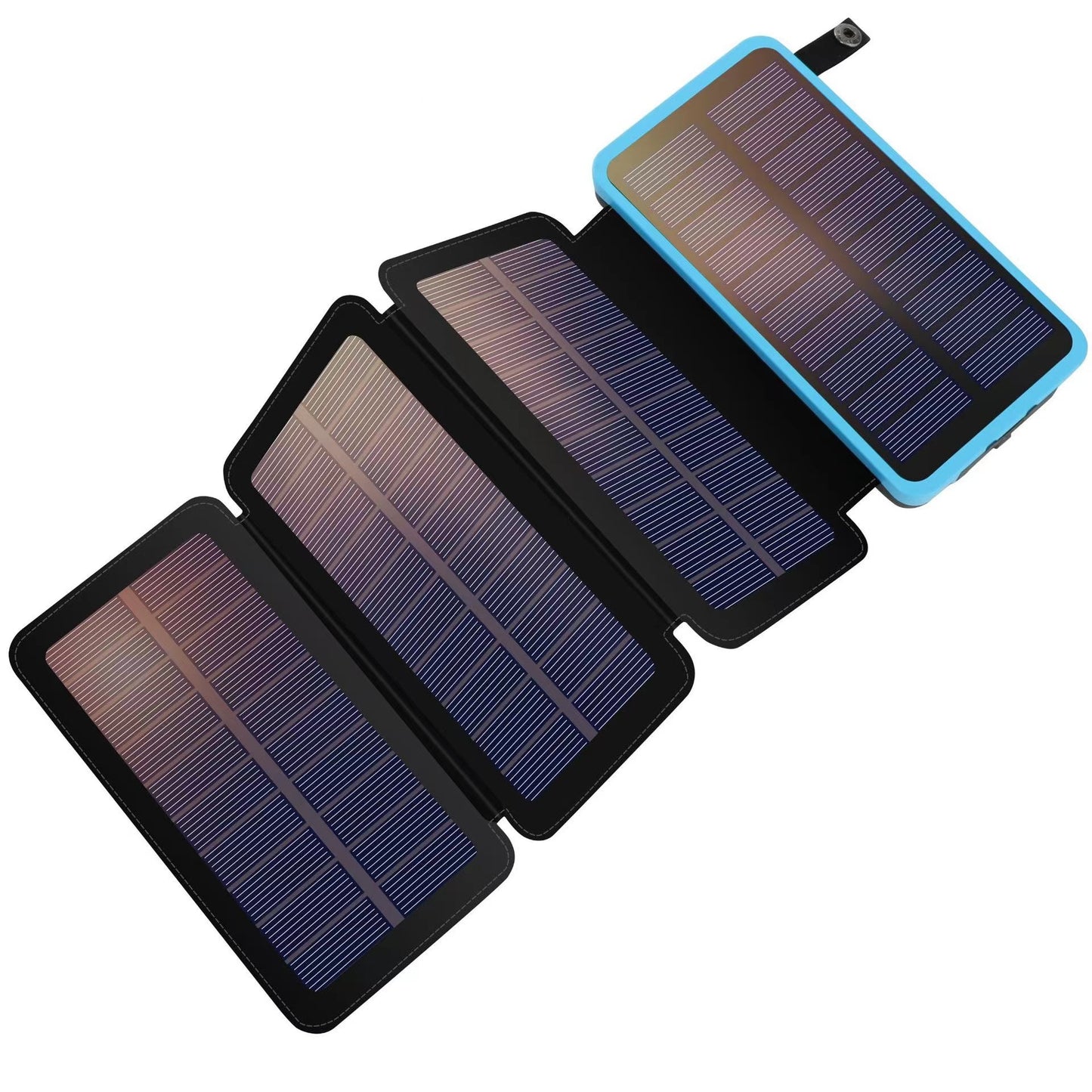 Солнечное зарядное устройство Power Bank 10000 мАч Портативное солнечное зарядное устройство для телефона 4 солнечные панели Внешний аккумулятор для телефонов На открытом воздухе Кемпинг